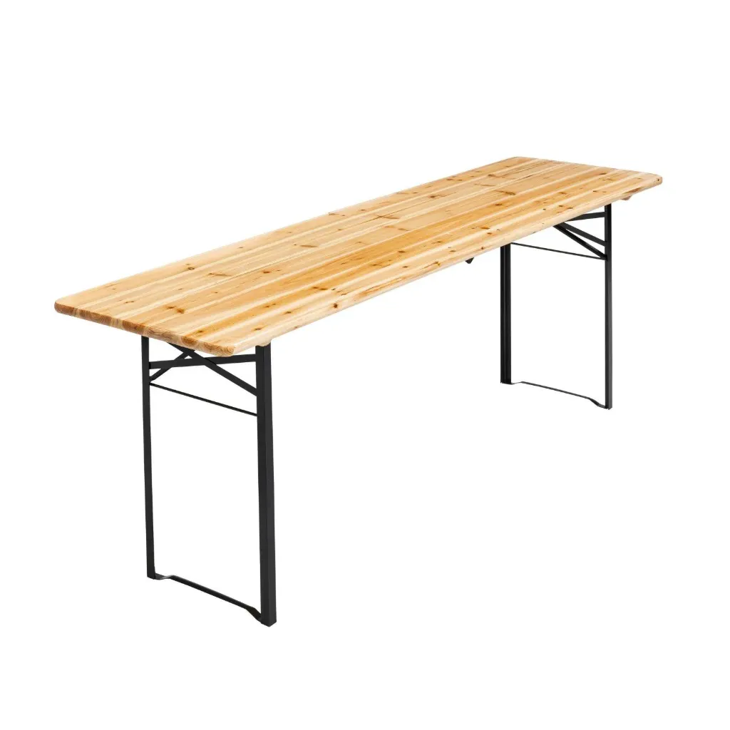 Table brasseur en bois 220x50cm